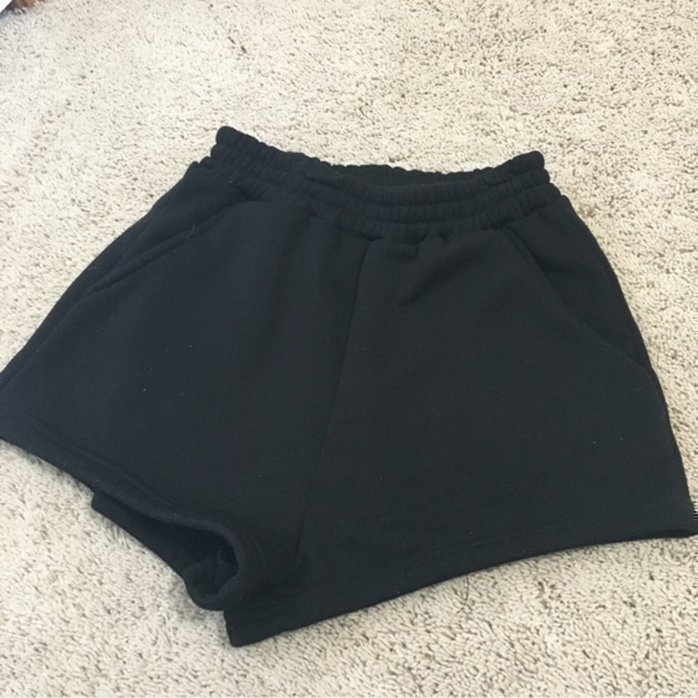 Black shein extra small sweat shorts